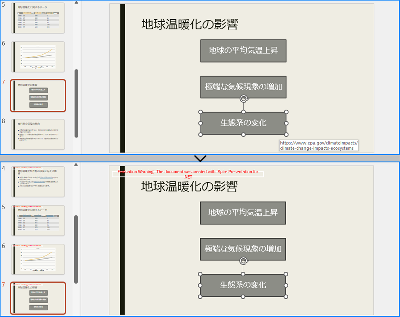 C#：PowerPoint プレゼンテーションからハイパーリンクを削除する方法