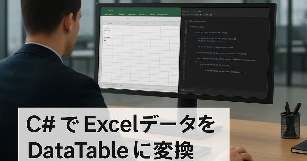 C# Excel を DataTable に変換する例