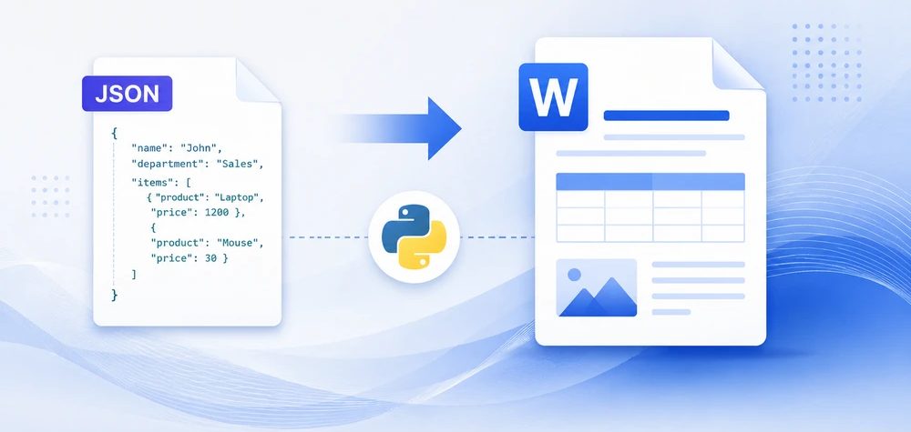 Python で JSON データを Word ドキュメントに変換