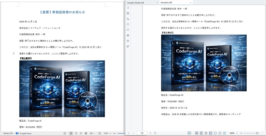 C++: OFD 変換設定をカスタマイズする