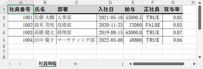 スタイル付きで DataTable を Excel にエクスポート