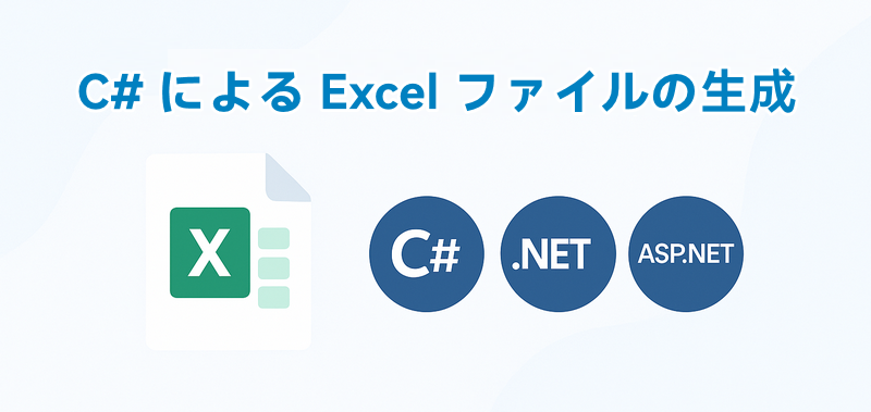 C# で Excel ファイルを作成する流れ