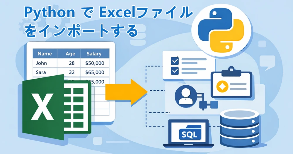Python で Excel データをインポートするチュートリアル