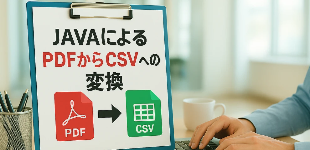 JavaでPDFをCSVに変換 – 表を抽出してCSVとして保存