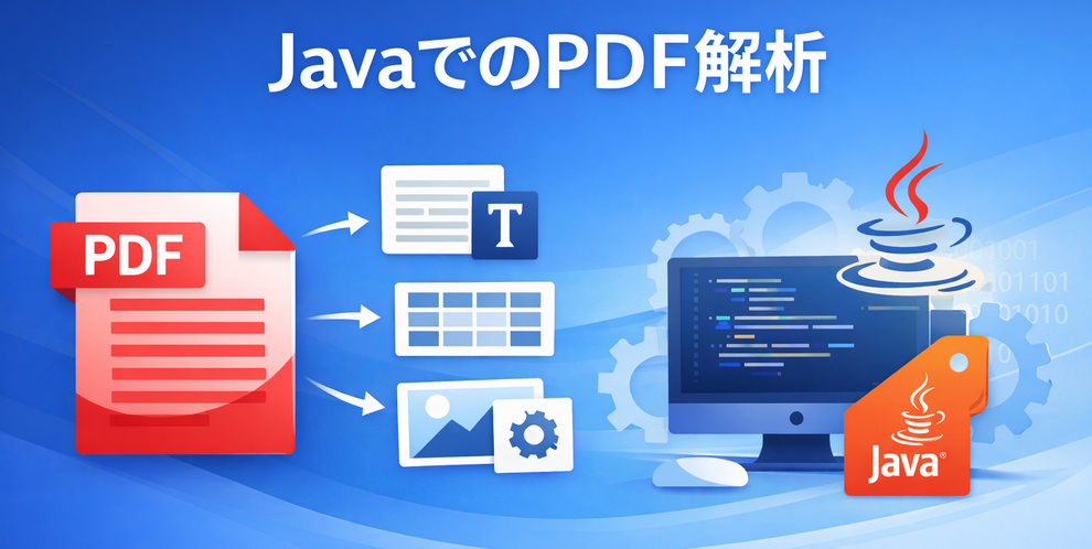 JavaでPDF文書を解析する完全ガイド:テキスト、表、画像、メタデータ
