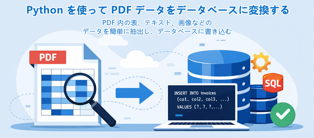 Python を使用した PDF からデータベースへの変換チュートリアル
