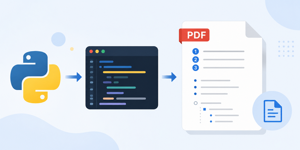 Python を使用した PDF リスト作成チュートリアル