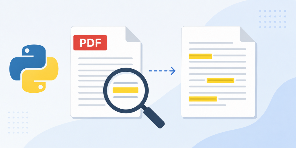 Python で PDF のテキスト検索と強調表示を行うチュートリアル